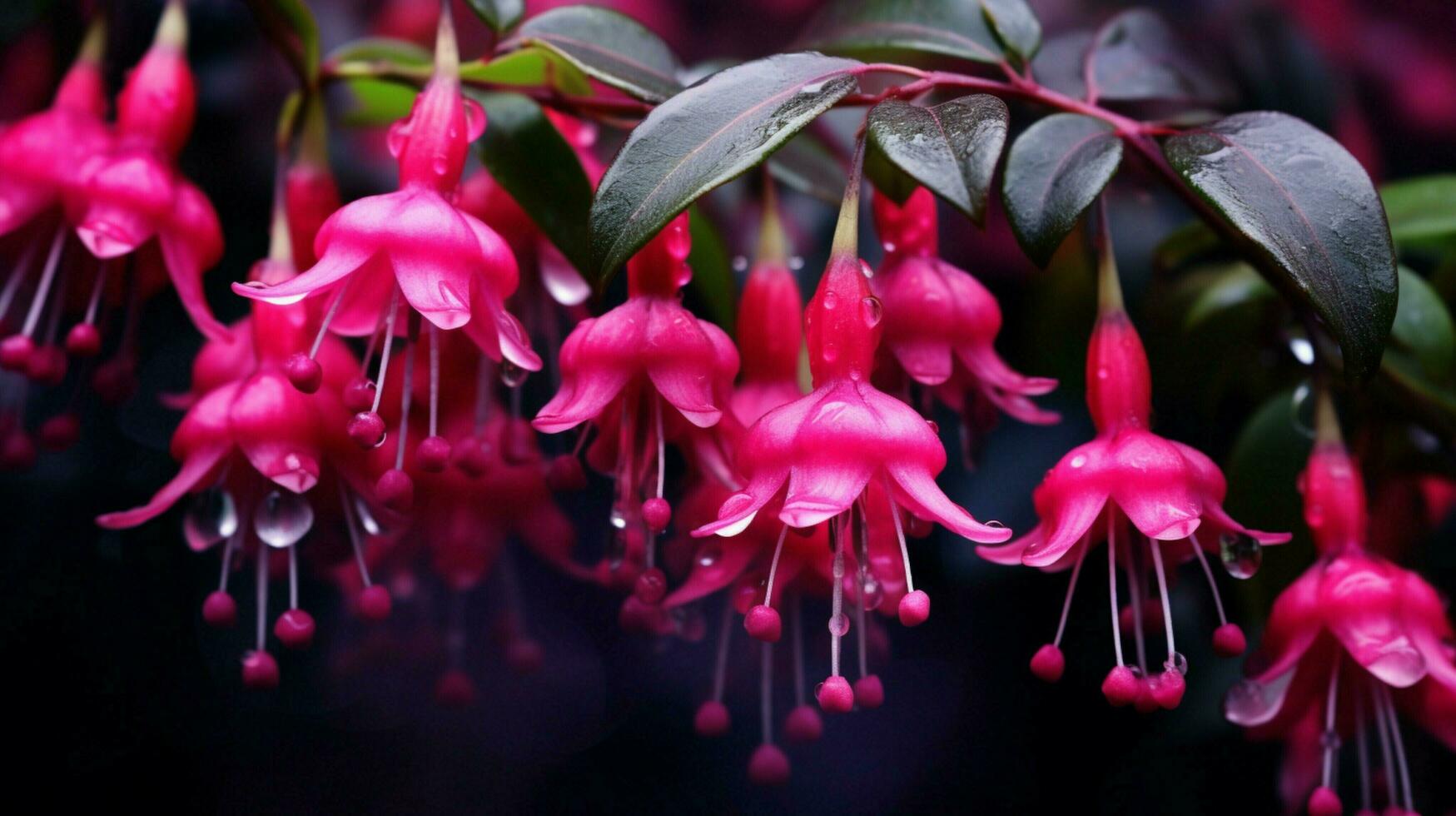 AI generated Fuchsia background photo