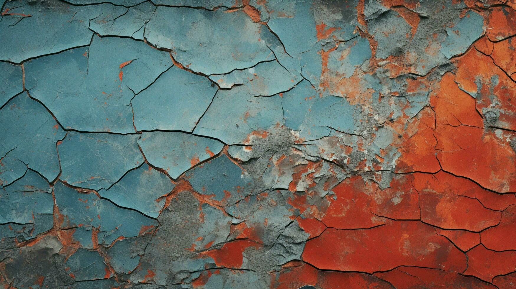 AI generated Cracked Paint Textures background photo