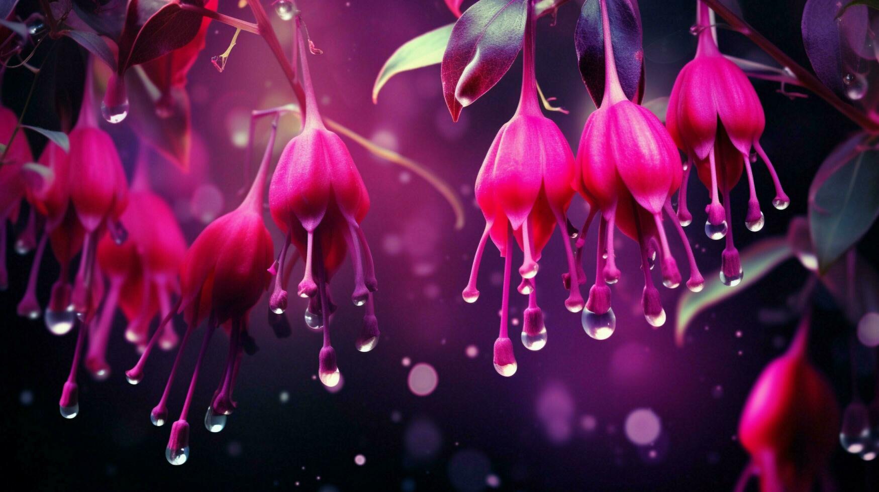 AI generated Fuchsia background photo