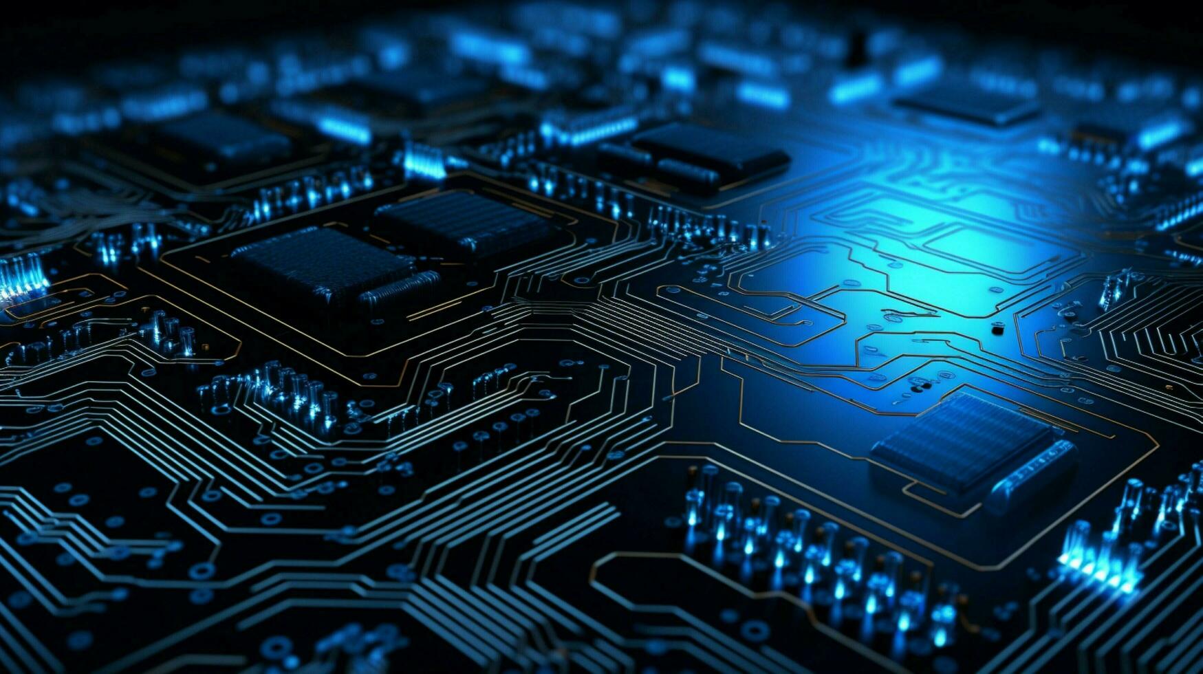 AI generated circuit board background photo