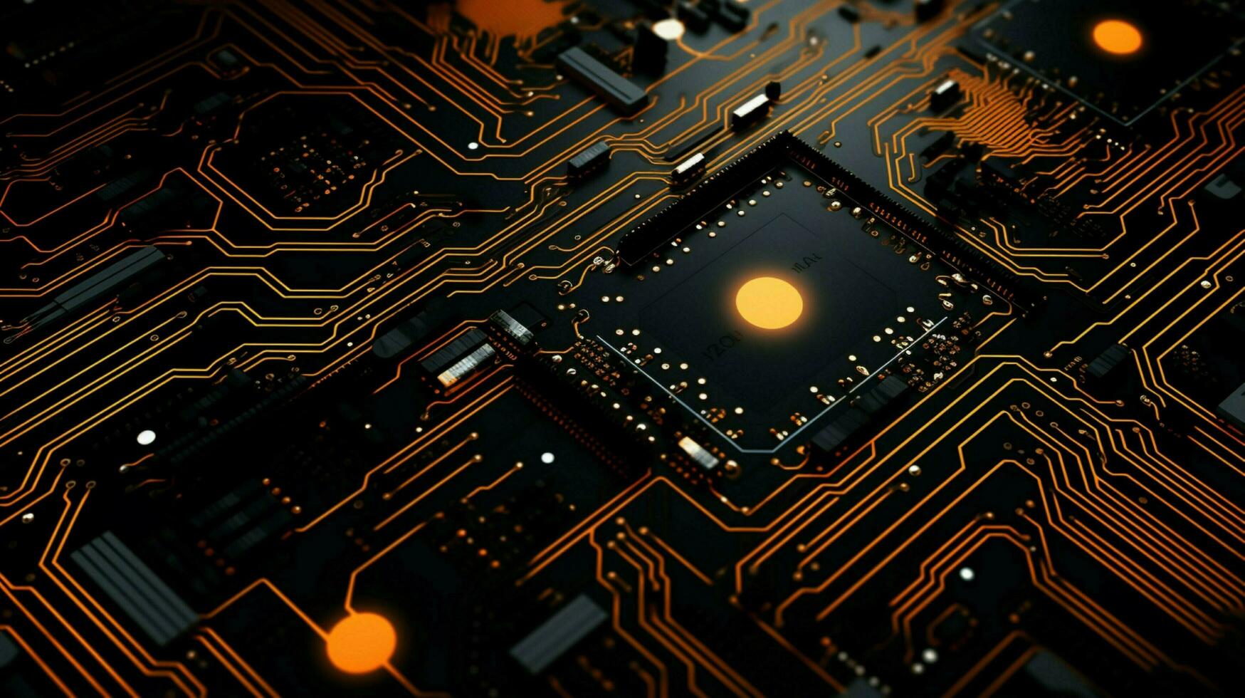 AI generated circuit board background photo