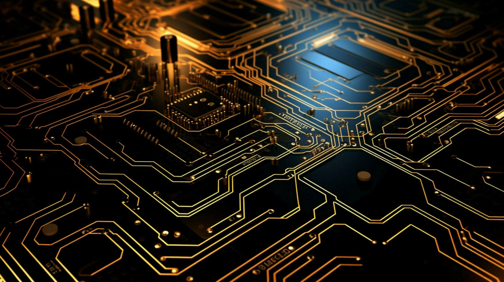 AI generated circuit board background photo