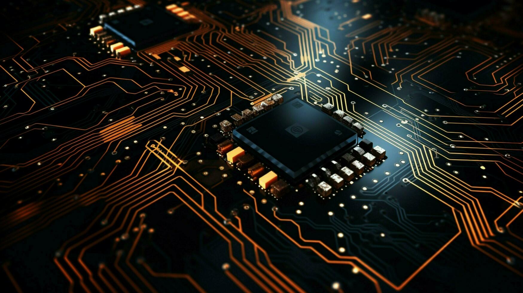 AI generated circuit board background photo