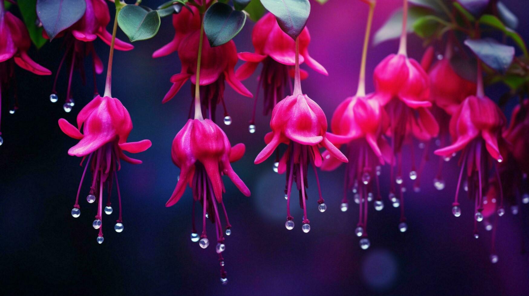 AI generated Fuchsia background photo