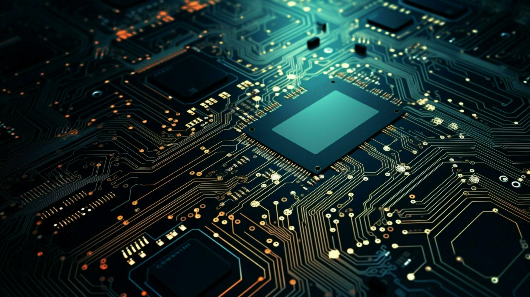 AI generated circuit board background photo