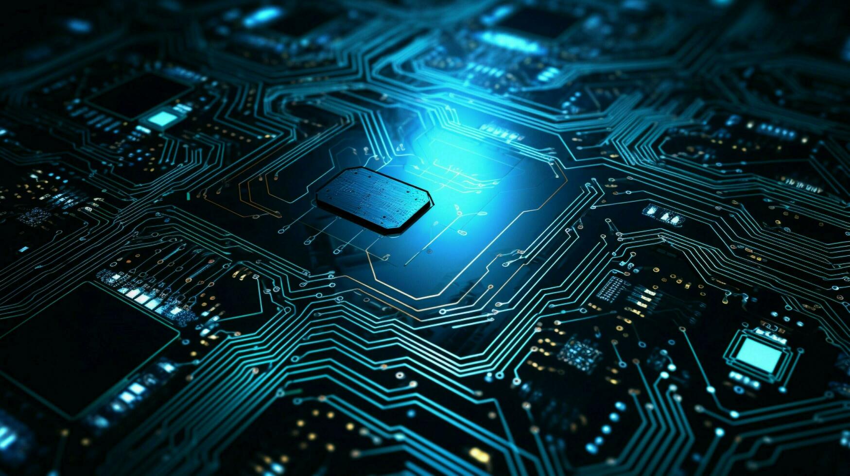 AI generated circuit board background photo