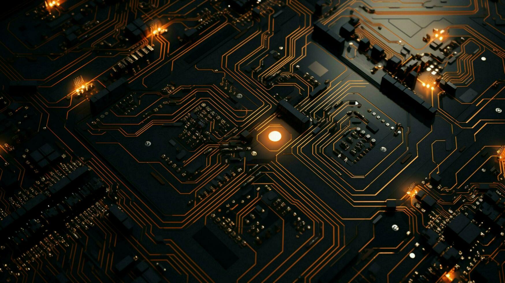 AI generated circuit board background photo