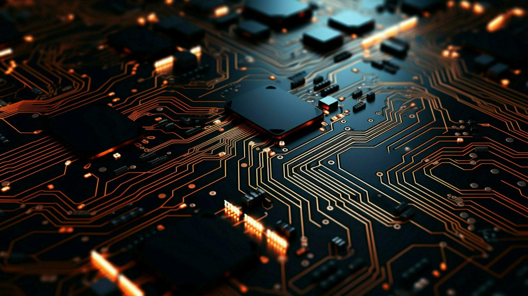 AI generated circuit board background photo