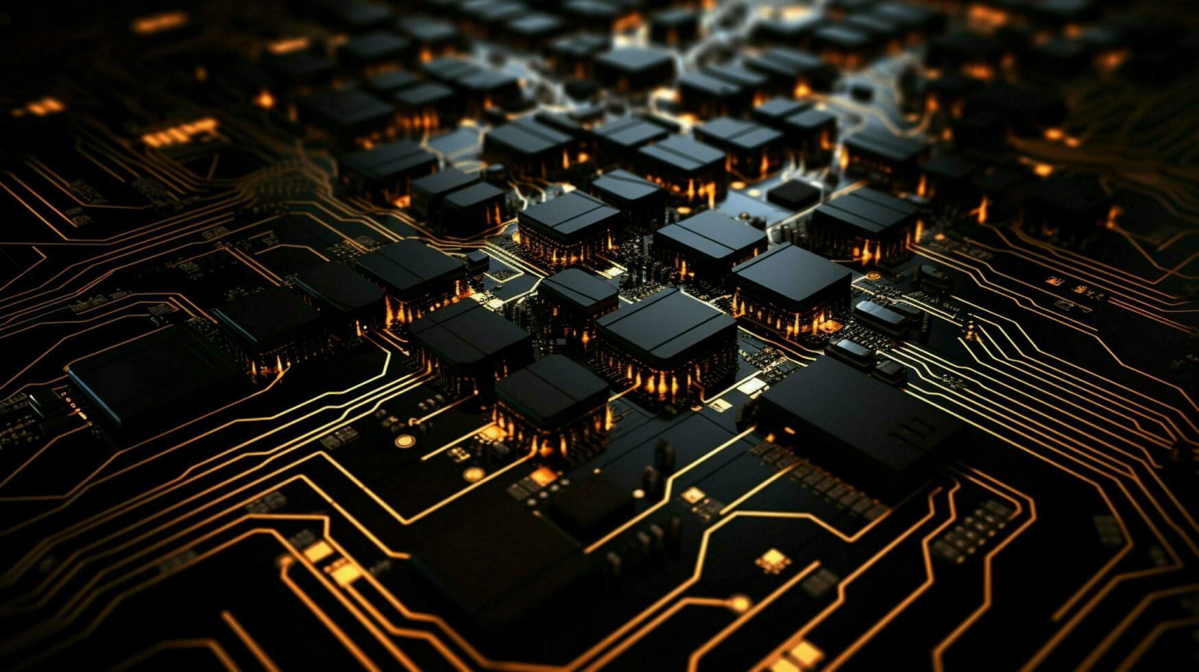 AI generated circuit board background photo