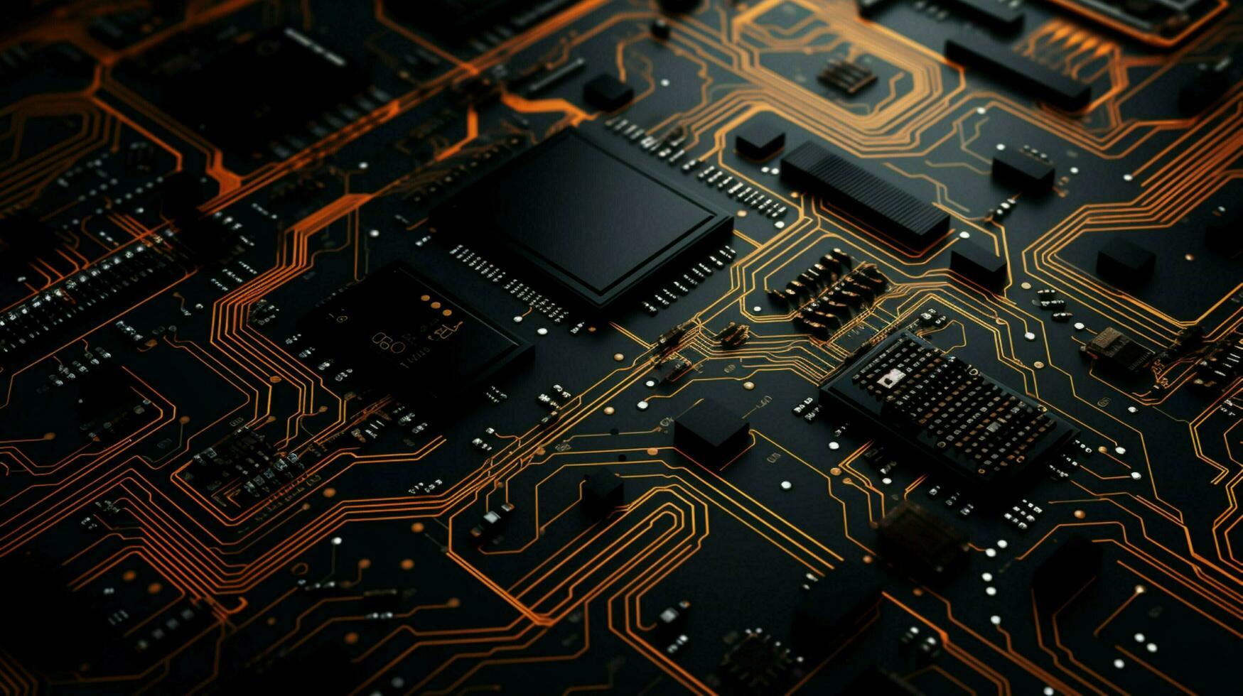 AI generated circuit board background photo