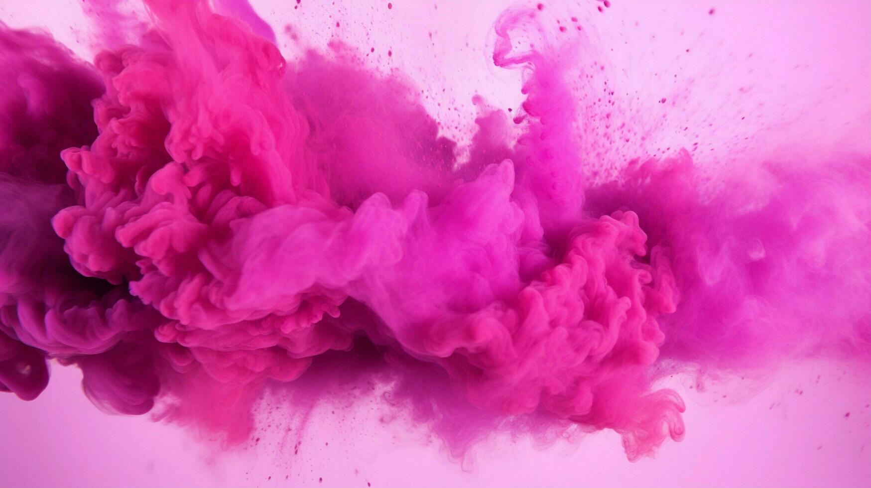 AI generated Fuchsia color powder splash background photo