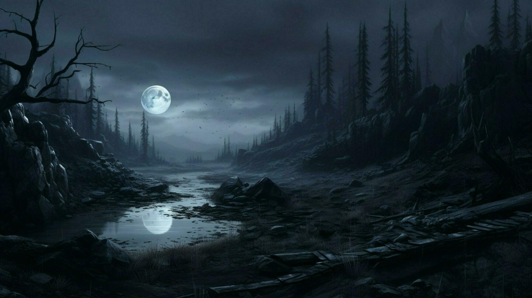 AI generated Grey background photo