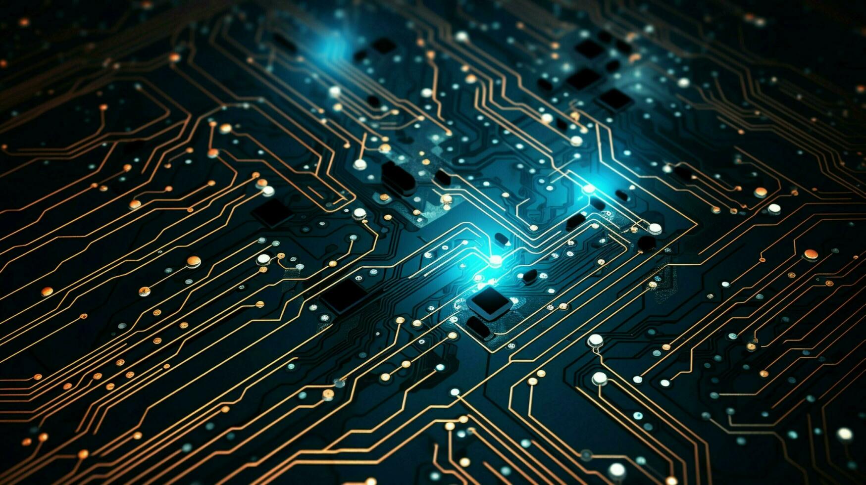 AI generated circuit board background photo