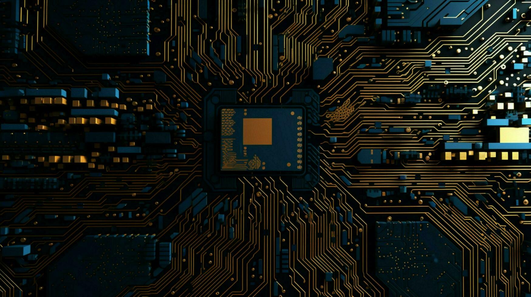 AI generated circuit board background photo