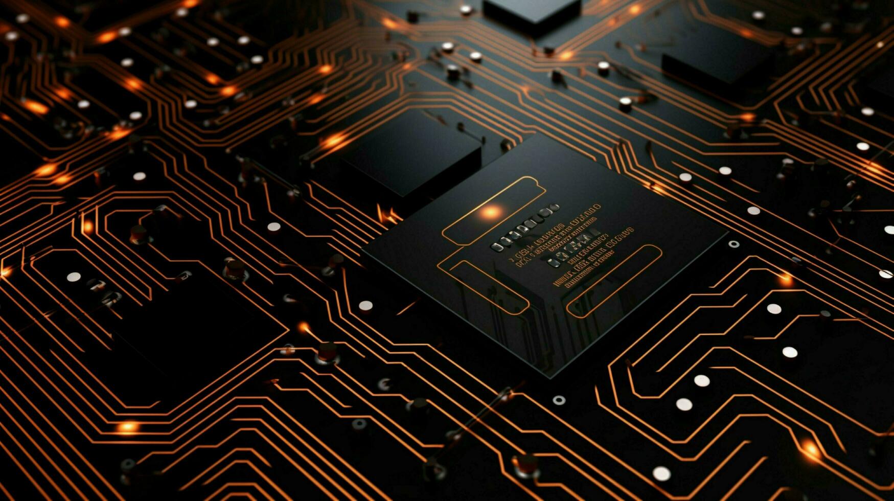 AI generated circuit board background photo