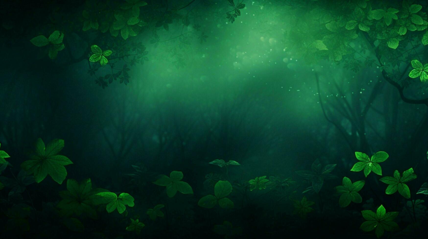 AI generated Green background photo