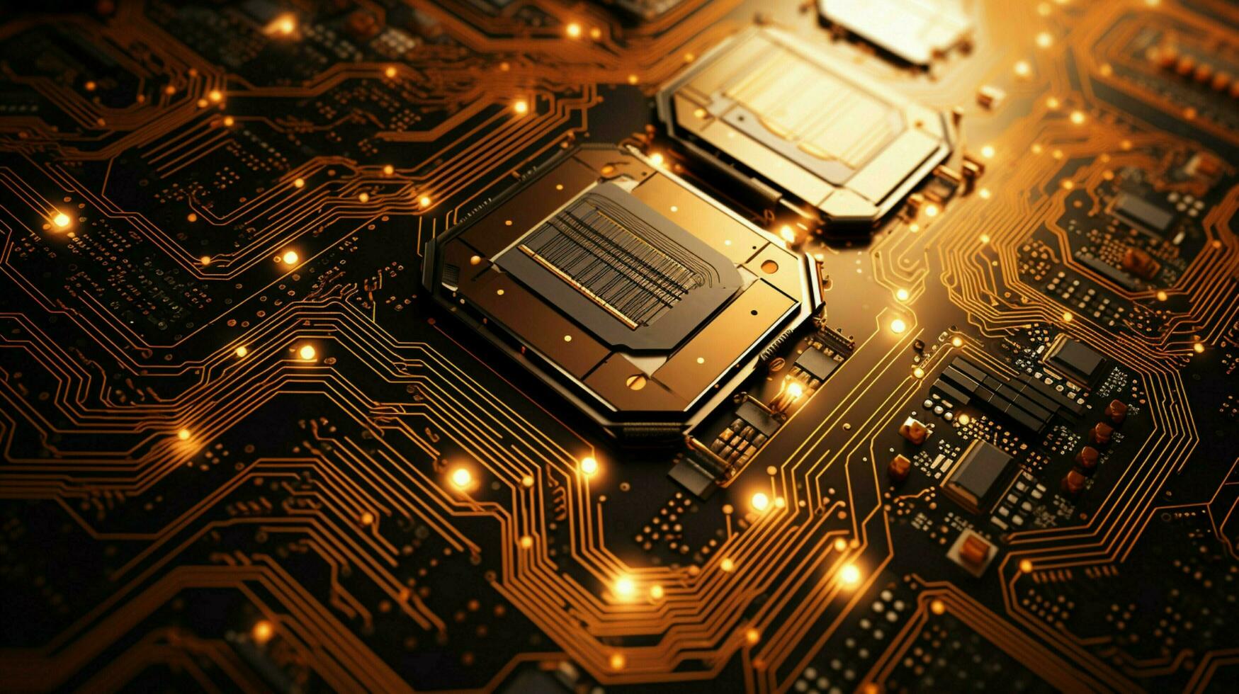 AI generated circuit board background photo