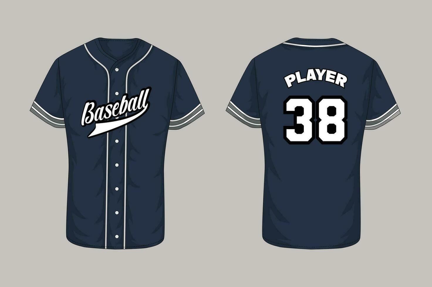 Vector baseball jersey template design