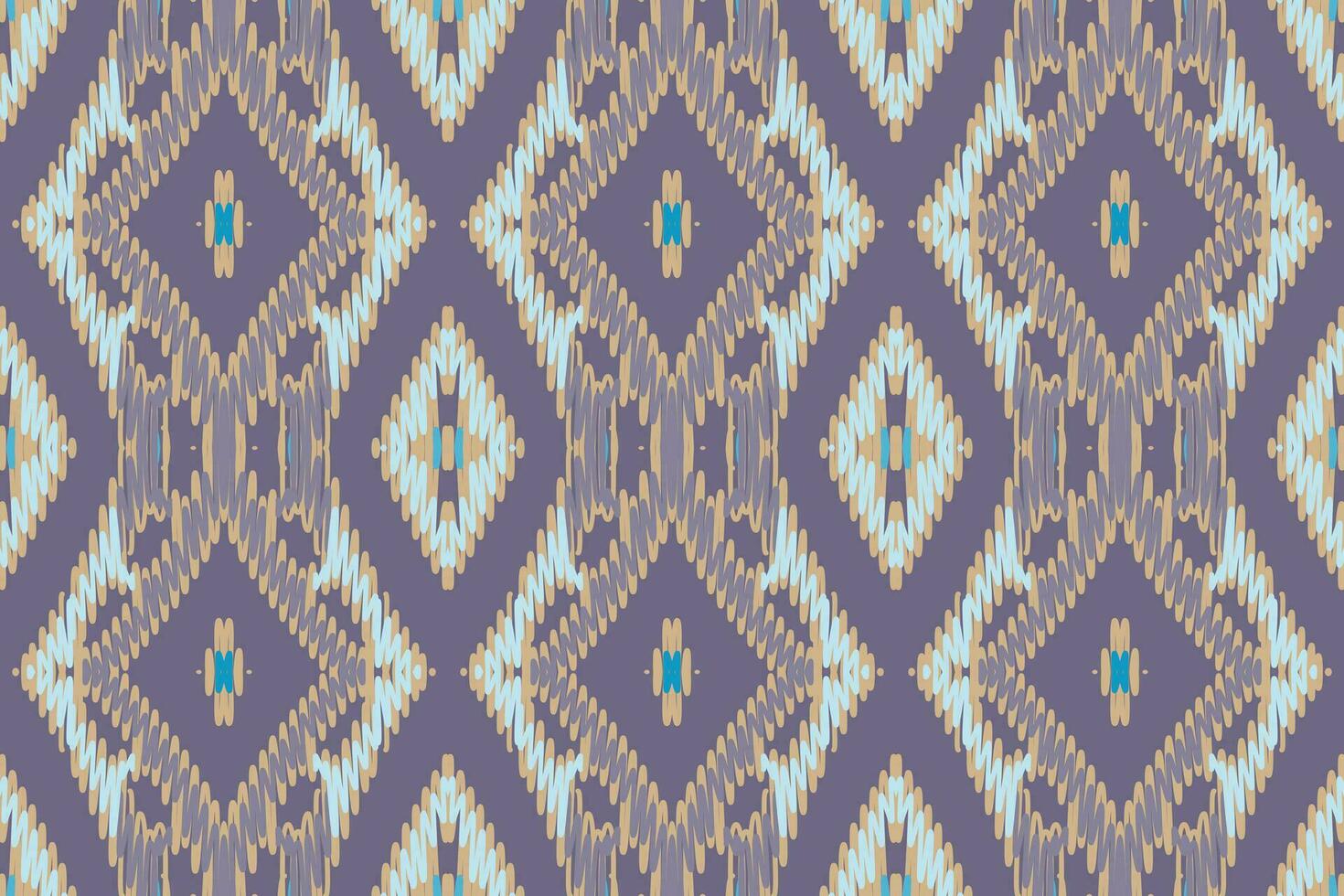 navajo modelo sin costura Mughal arquitectura motivo bordado, ikat bordado vector diseño para impresión Corbata tintura funda de almohada sambal puri curti Mughal arquitectura