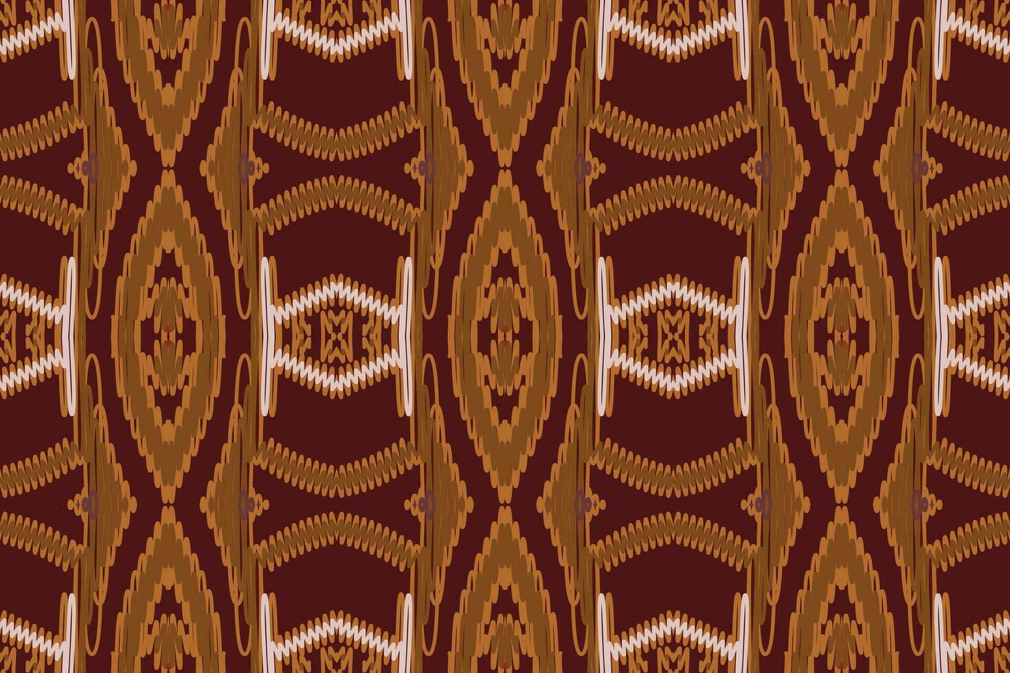 Corbata colorante modelo sin costura pañuelo impresión seda motivo bordado, ikat bordado vector diseño para impresión figura tribal tinta en paño patola sari