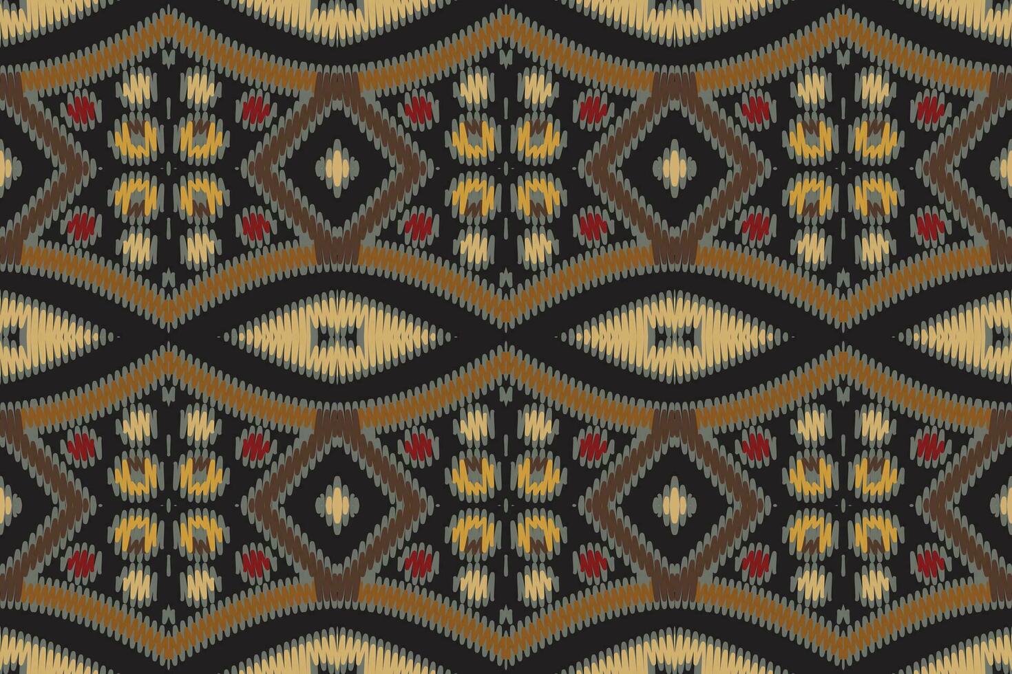 barroco modelo sin costura nativo americano, motivo bordado, ikat bordado vector diseño para impresión 60s cachemir Corbata colorante Damasco ornamento alfombras hipster kurta pijama