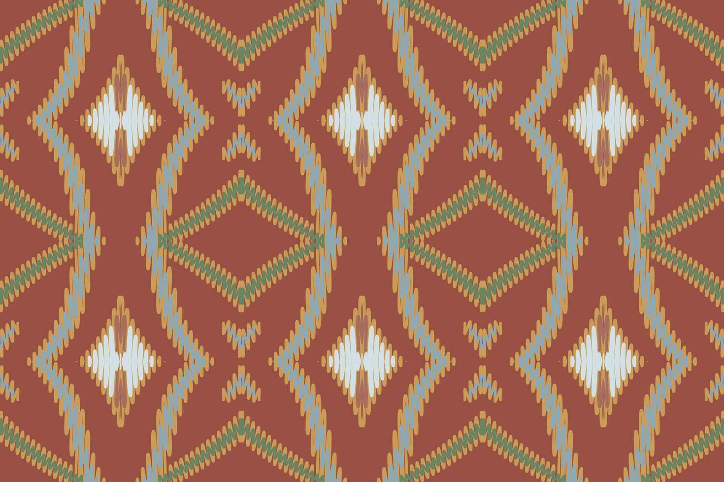 barroco modelo sin costura Mughal arquitectura motivo bordado, ikat bordado vector diseño para impresión jacquard eslavo modelo folklore modelo kente arabesco