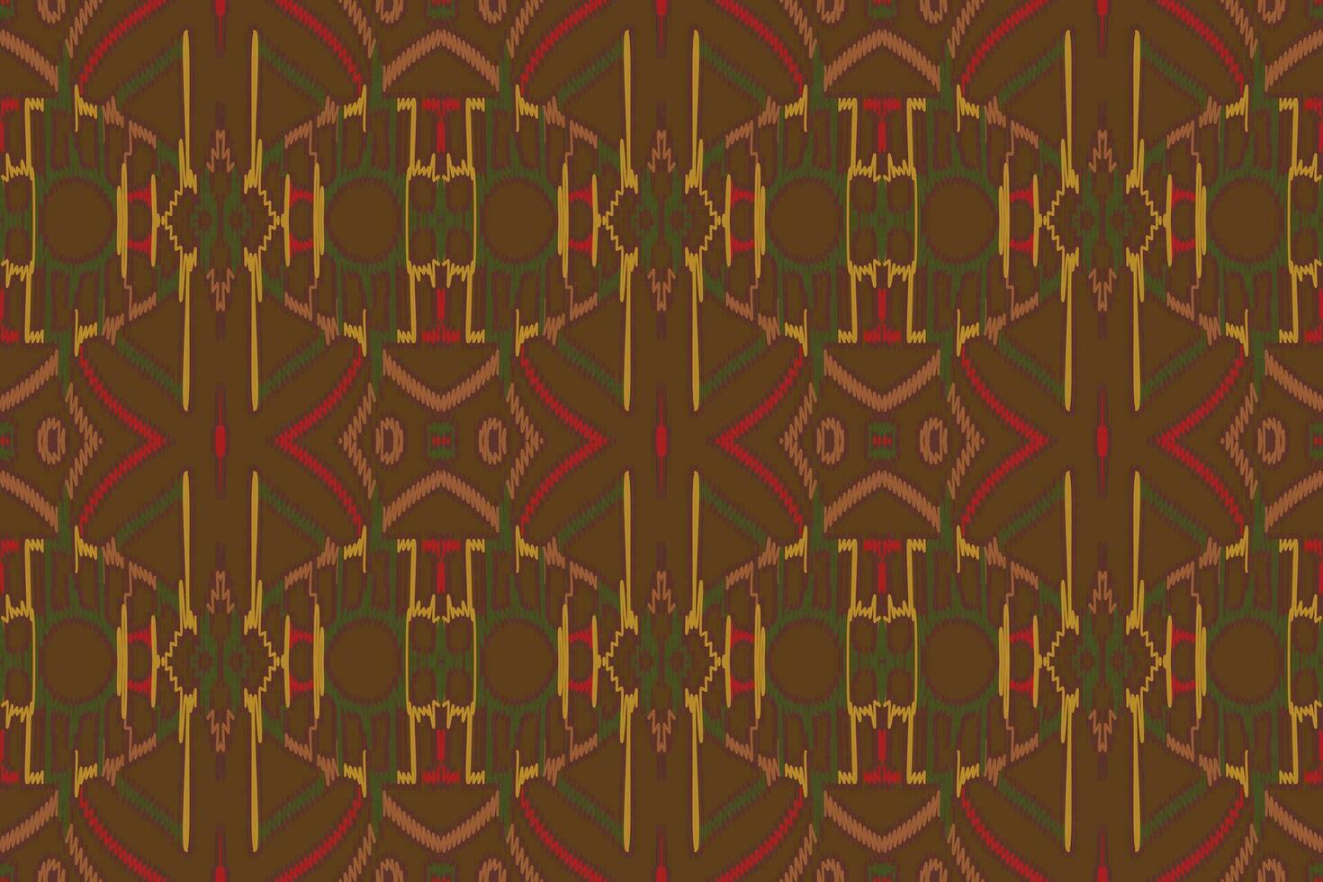 motivo folklore modelo sin costura escandinavo modelo motivo bordado, ikat bordado vector diseño para impresión Corbata tintura funda de almohada sambal puri curti Mughal arquitectura