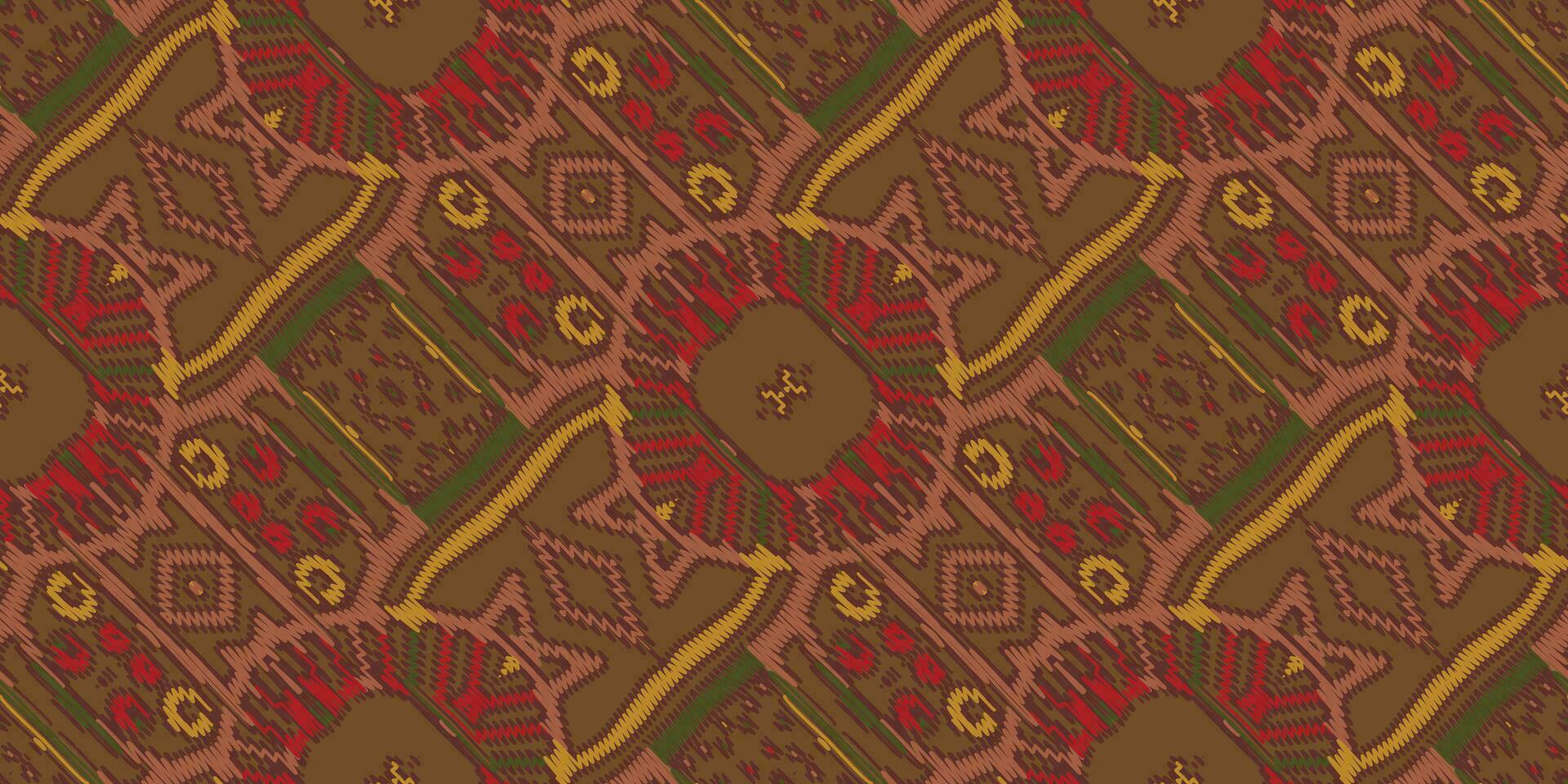Silk fabric Patola sari Pattern Seamless Native American, Motif embroidery, Ikat embroidery vector Design for Print indigenous art aboriginal art pattern floral kurti mughal border