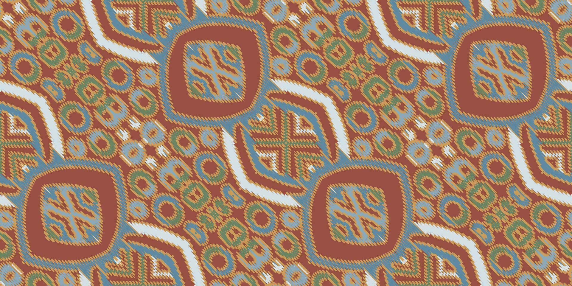 seda tela patola sari modelo sin costura australiano aborigen modelo motivo bordado, ikat bordado vector diseño para impresión textura tela sari sari alfombra. kurta vector patola sari