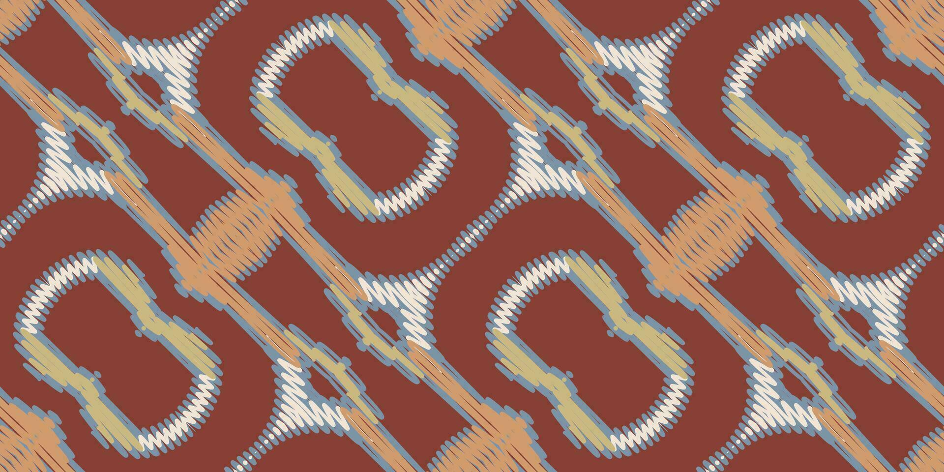 nórdico modelo sin costura australiano aborigen modelo motivo bordado, ikat bordado vector diseño para impresión Corbata tintura funda de almohada sambal puri curti Mughal arquitectura