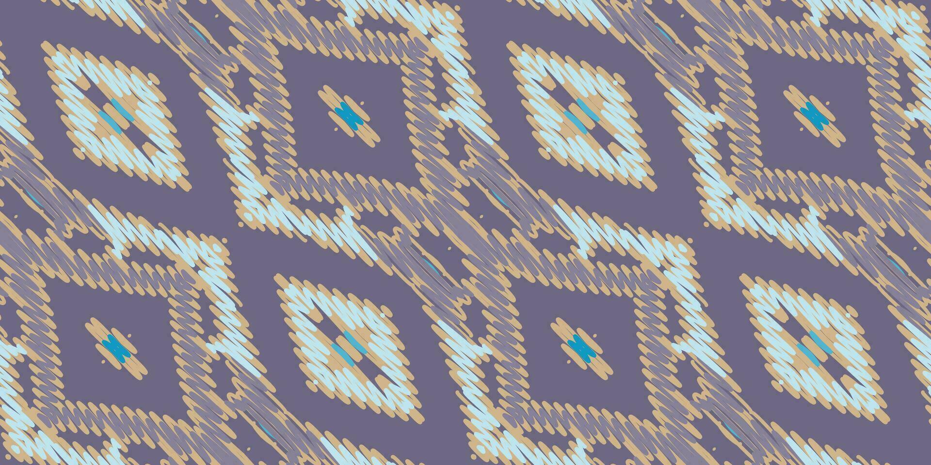 navajo modelo sin costura Mughal arquitectura motivo bordado, ikat bordado vector diseño para impresión Corbata tintura funda de almohada sambal puri curti Mughal arquitectura