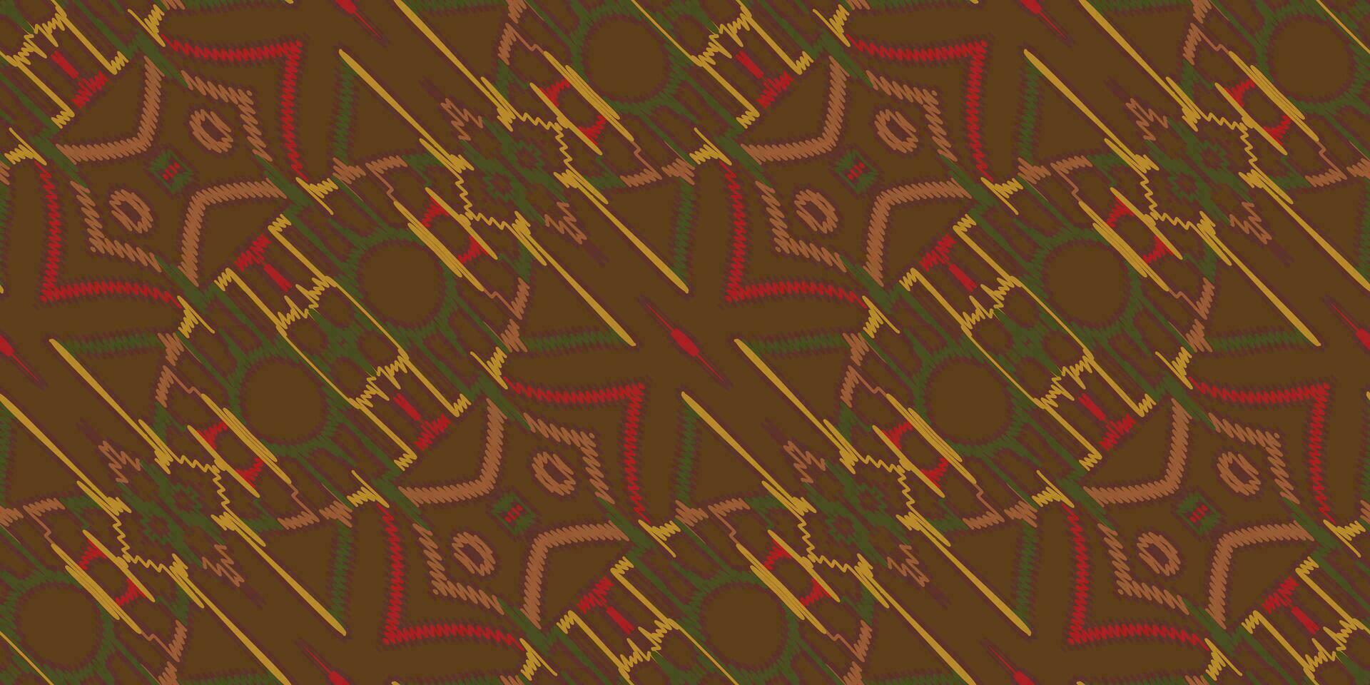 motivo folklore modelo sin costura escandinavo modelo motivo bordado, ikat bordado vector diseño para impresión Corbata tintura funda de almohada sambal puri curti Mughal arquitectura