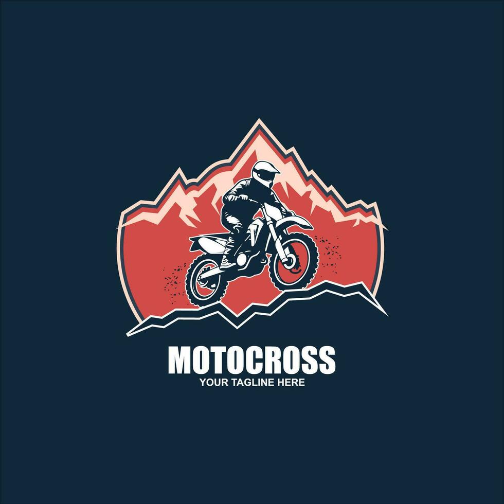 insignia de motocross emblema parche letrero logo diseño de motocross pegatina vectorial vector