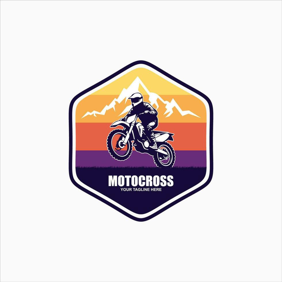 Downhill mountain biking and motocross design. vector