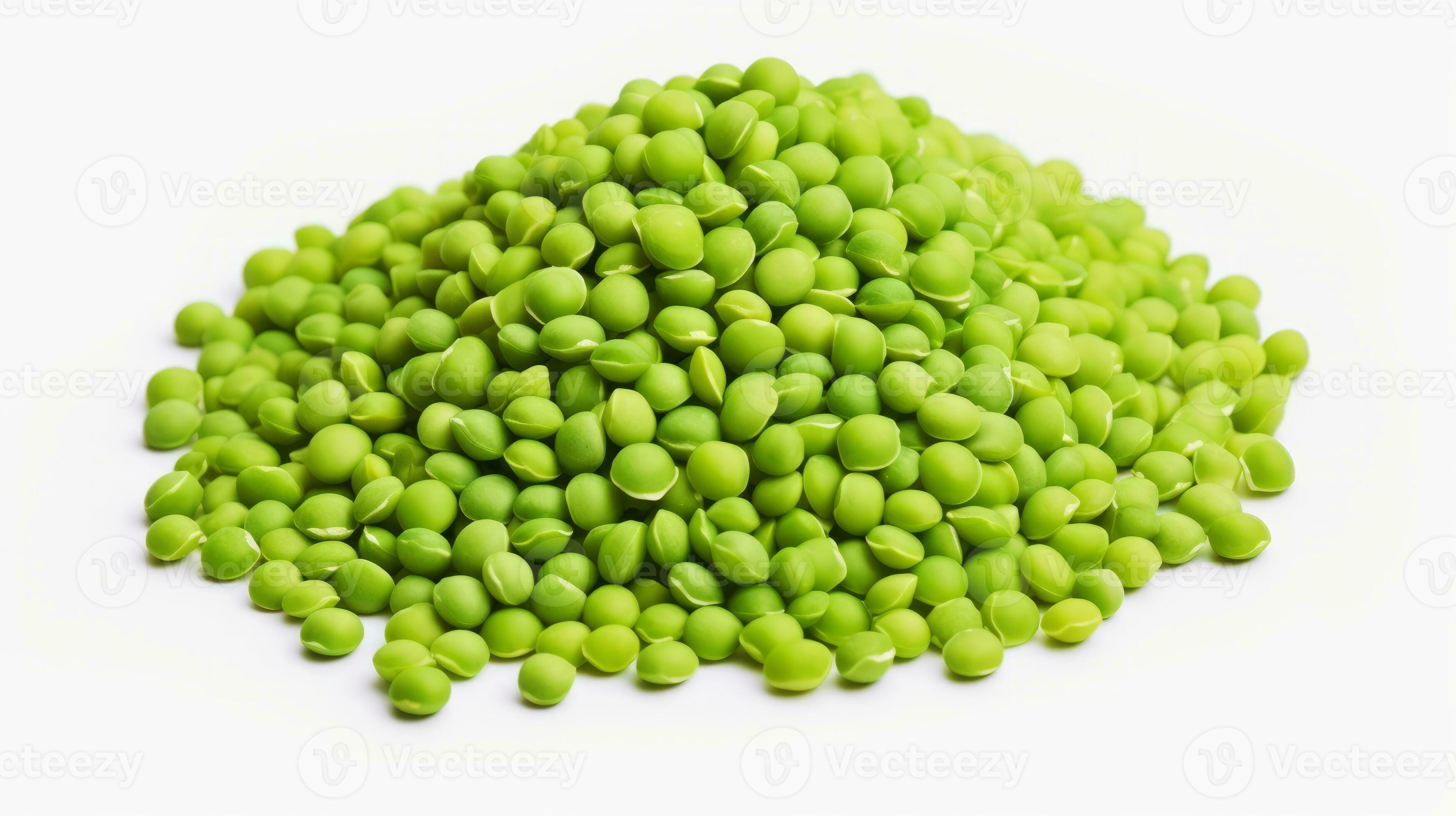 AI generated Raw mung bean in heap, isolated on a white background