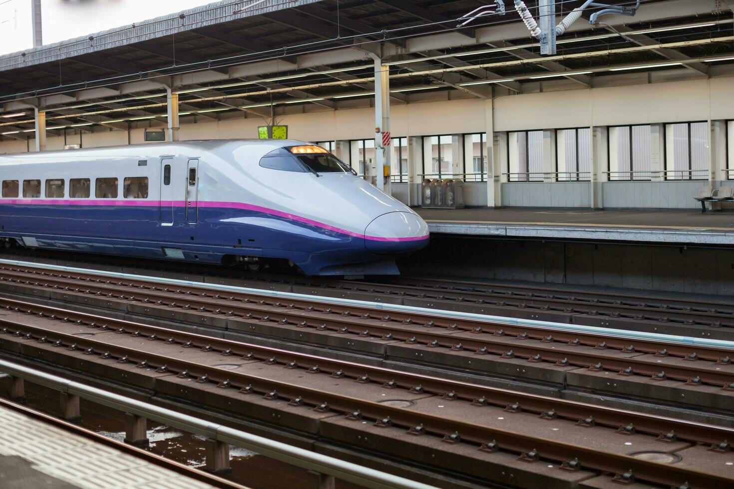 rain is moving on rail againts sky photo