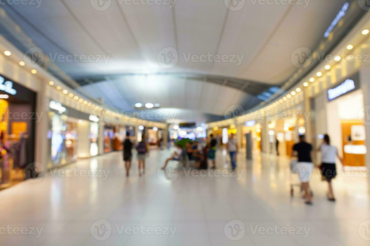 Blur of duty free shop photo