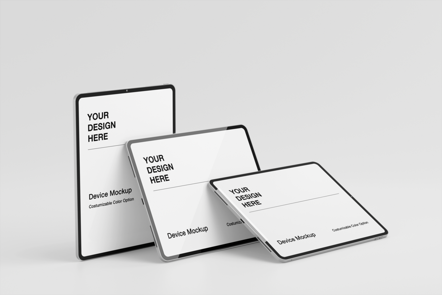 Tablet mockup on modern minimal background psd