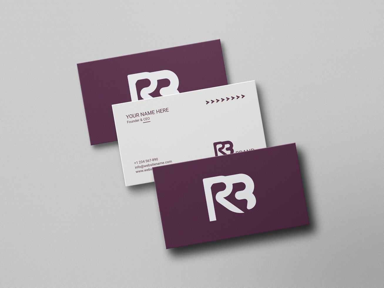 Clean Business Card Free Template psd