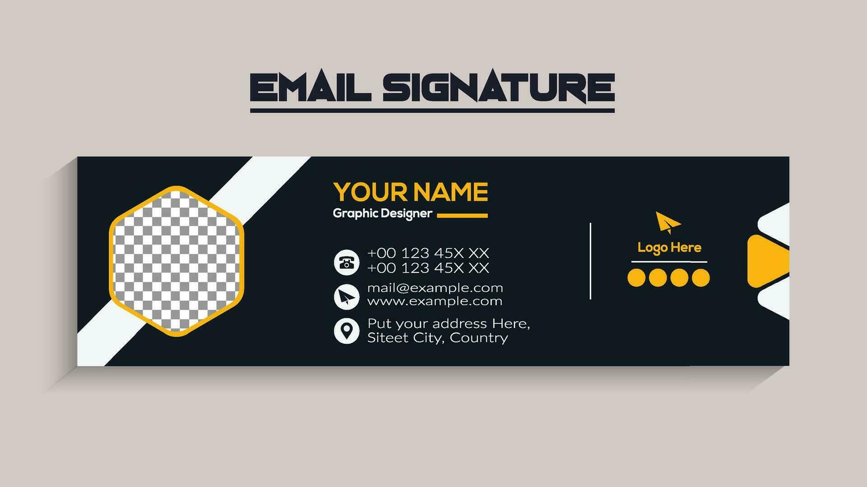Corporate Modern and Professional Email Signature 36193278 Vector Art Corporate Modern and Professional Email Signature 36193278 Vector Art