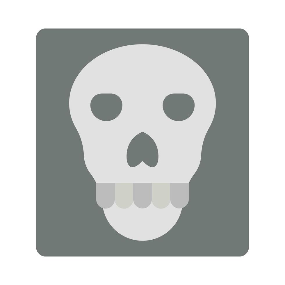 Skull X-ray Vector Flat Icon For Personal And Commercial Use.