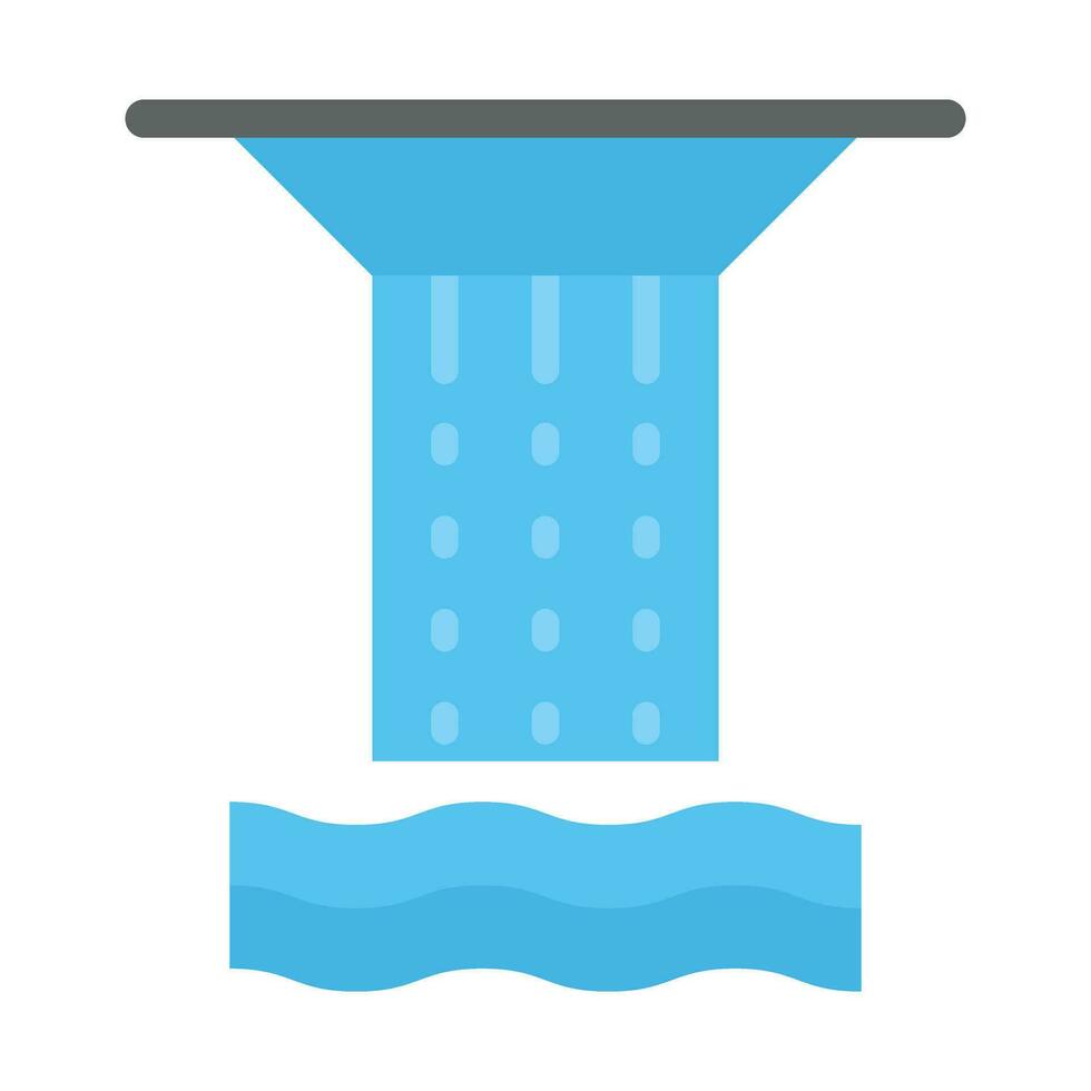 Waterfall Vector Flat Icon For Personal And Commercial Use.