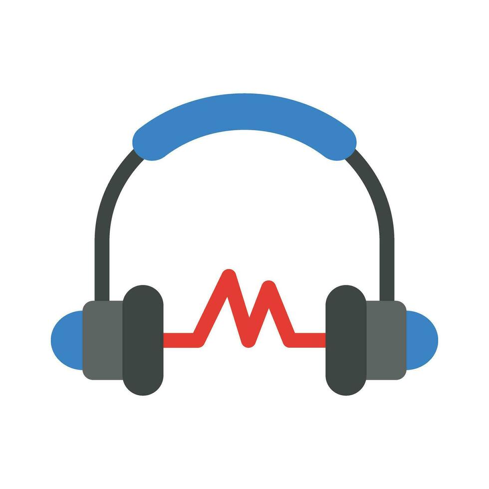 Sound Beats Vector Flat Icon For Personal And Commercial Use.