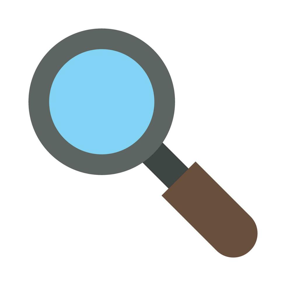 Magnifying Glass Vector Flat Icon For Personal And Commercial Use.