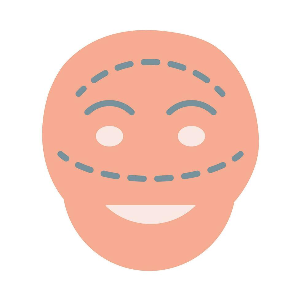 Facial Plastic Surgery Vector Flat Icon For Personal And Commercial Use.