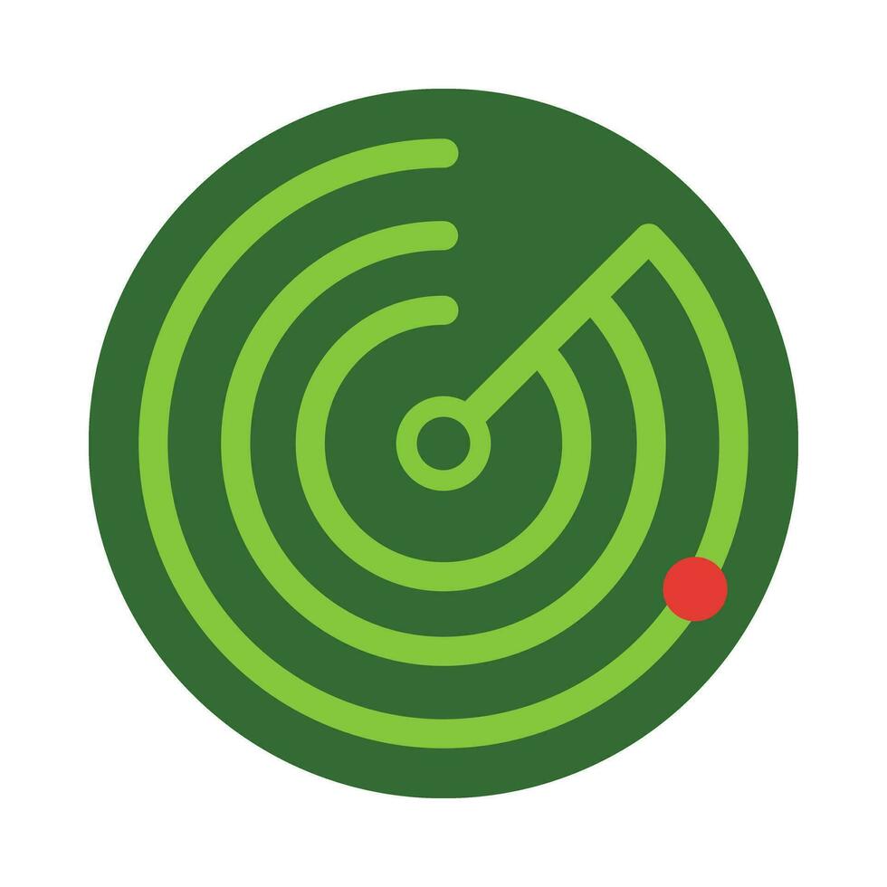 Radar Vector Flat Icon For Personal And Commercial Use.