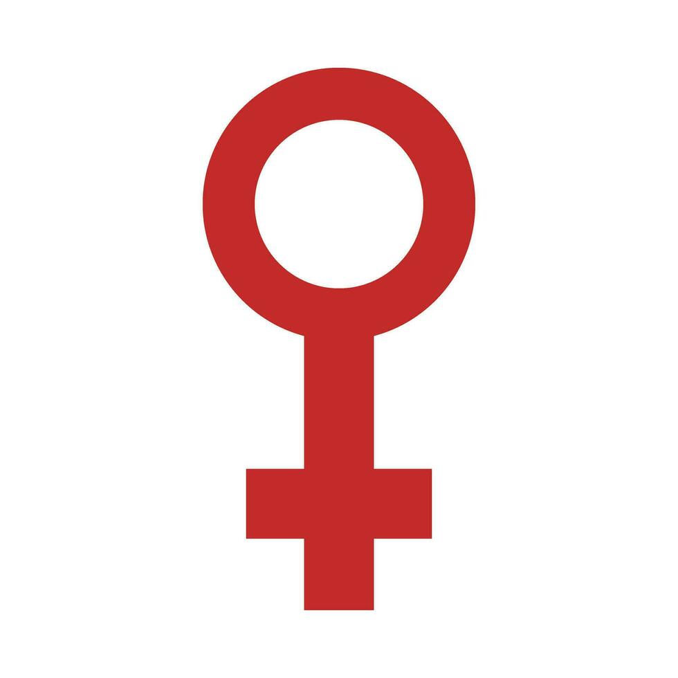 Female symbol Vector Flat Icon For Personal And Commercial Use.