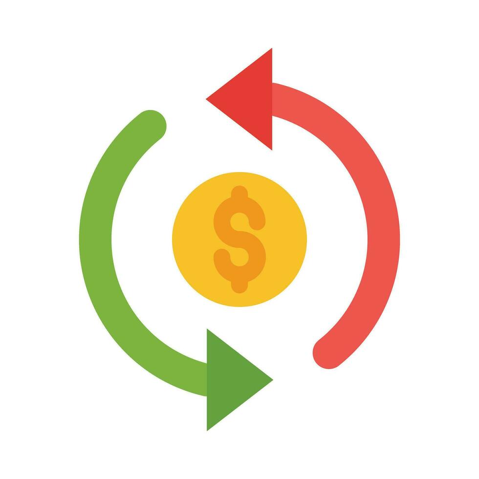 Refund Vector Flat Icon For Personal And Commercial Use.