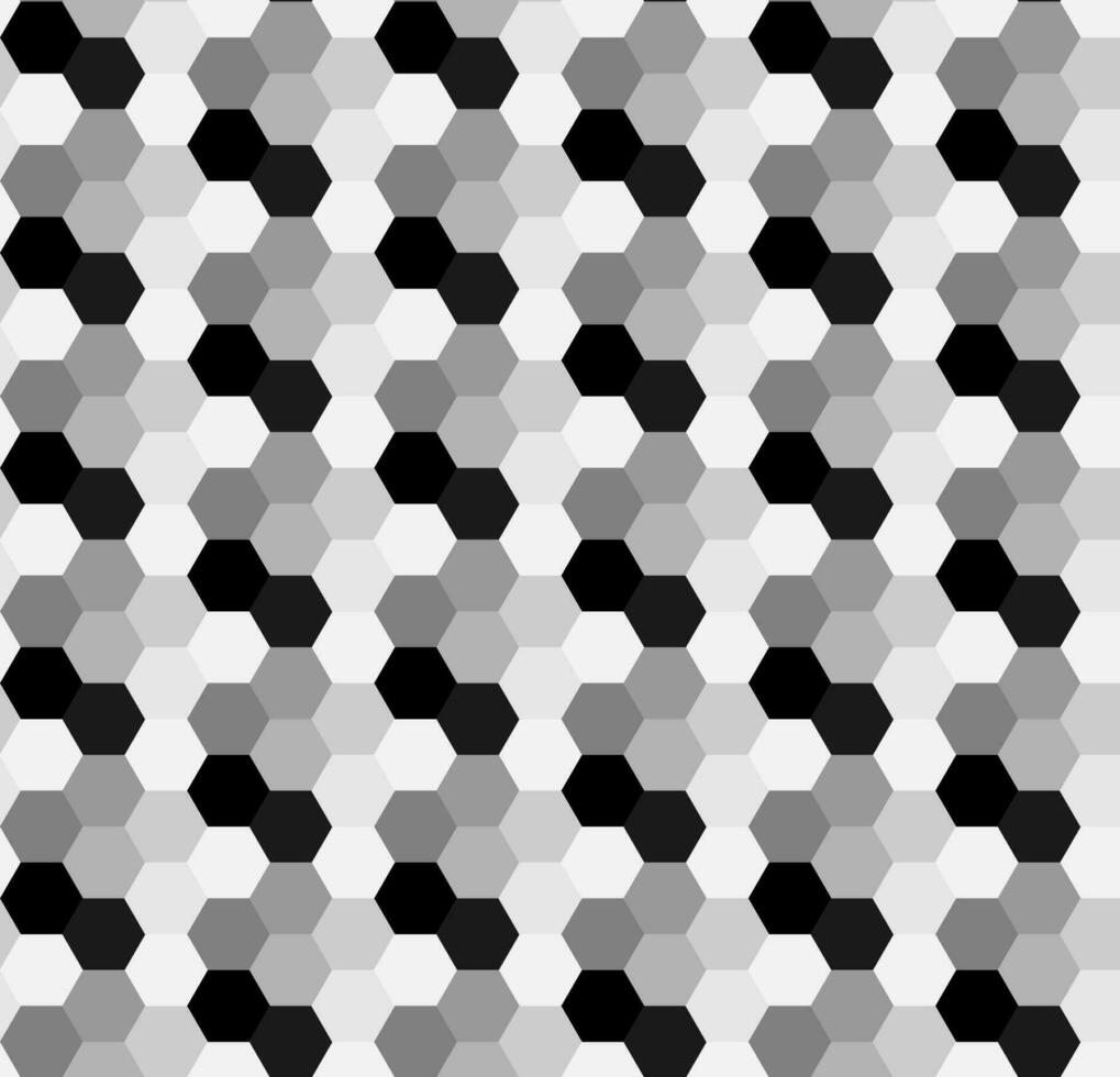 Vector seamless monochrome pattern of gray polygons