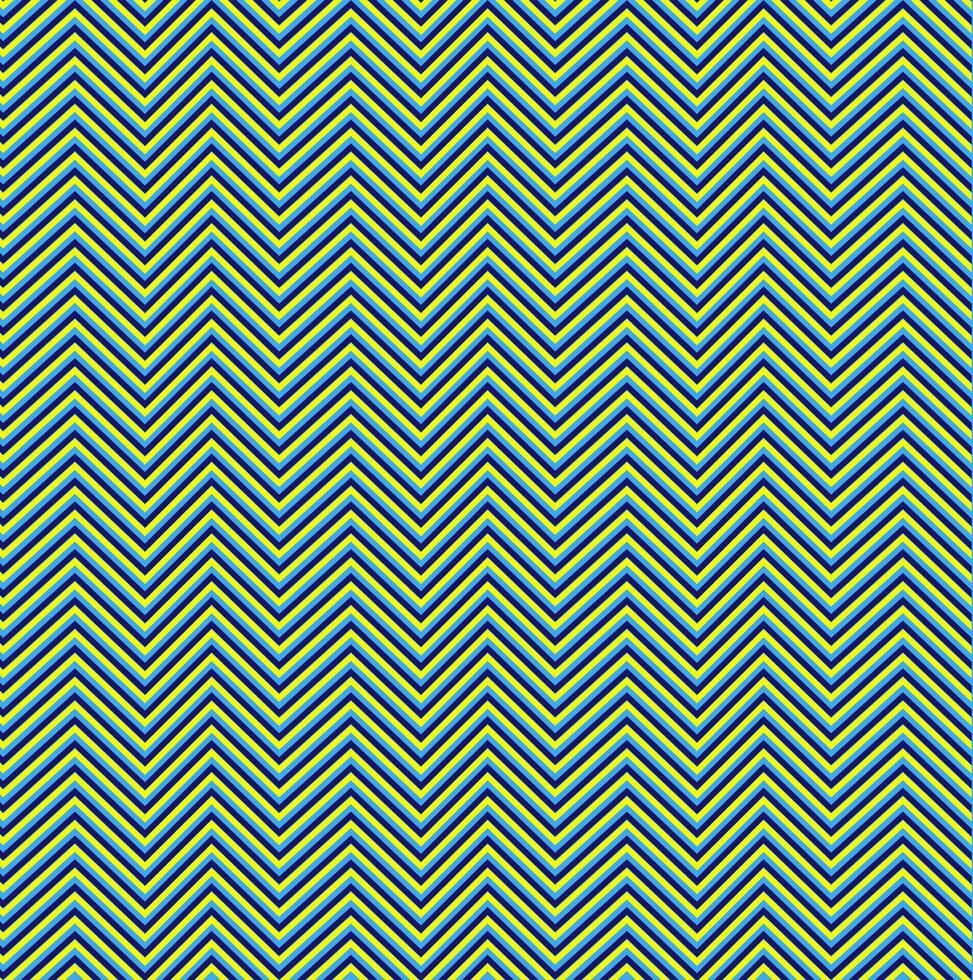 Vector seamless pattern in the form of blue wavy lines on a yellow background